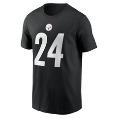 Nike Joey Porter Jr. Pittsburgh Steelers Player Name & Number T-Shirt Black