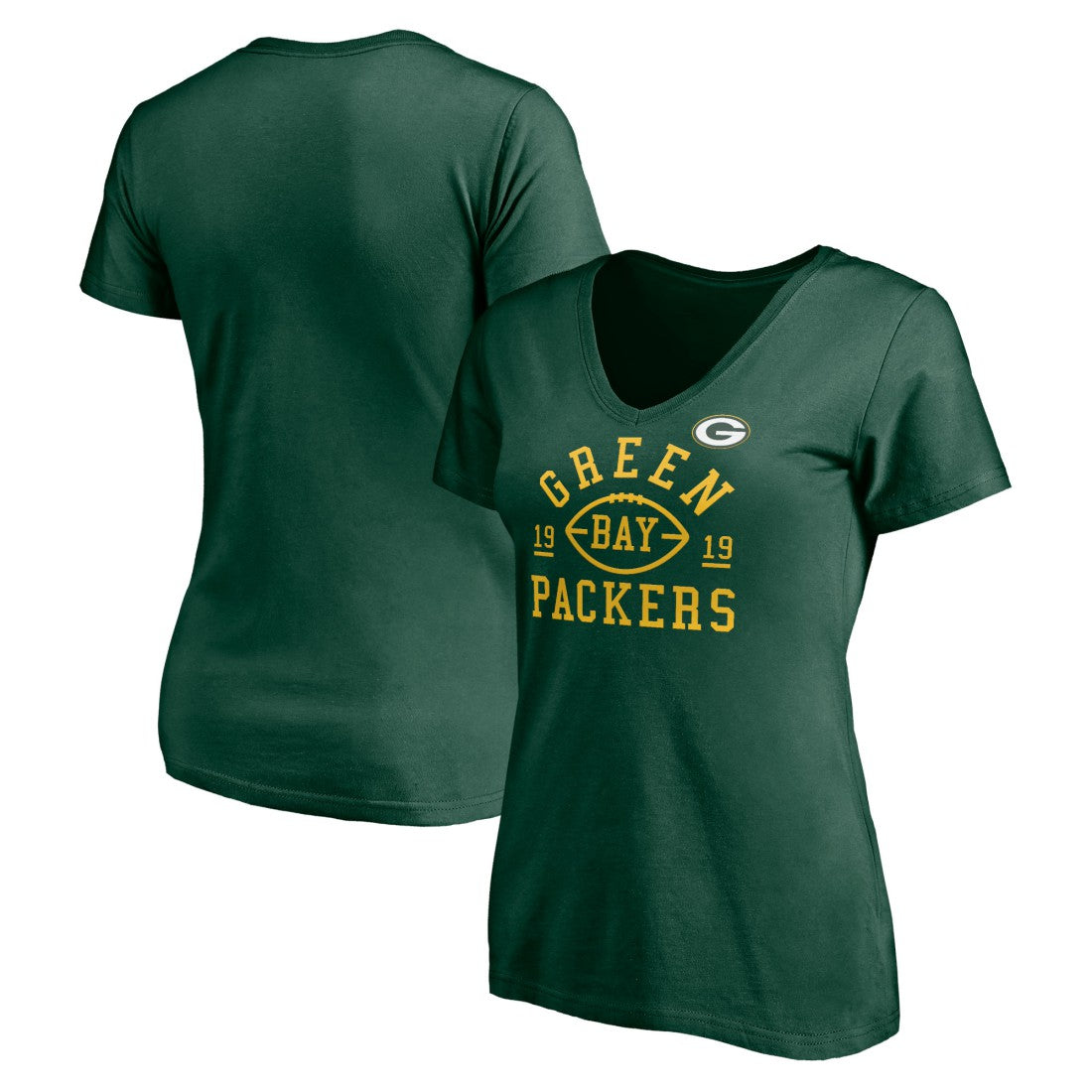 Green Bay Packers Women's Hometown Collection V-Neck T-Shirt Green
