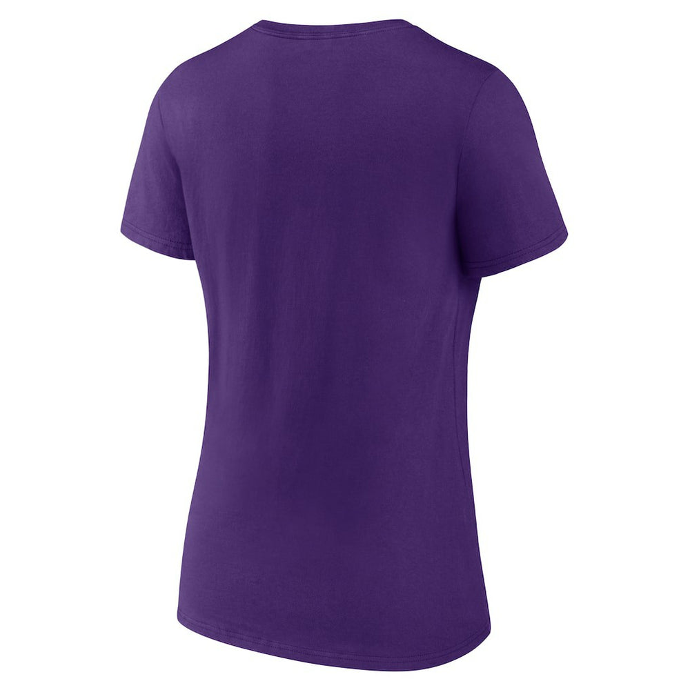 Minnesota Vikings Women's Hometown Collection Defend The North V-Neck T-Shirt Purple
