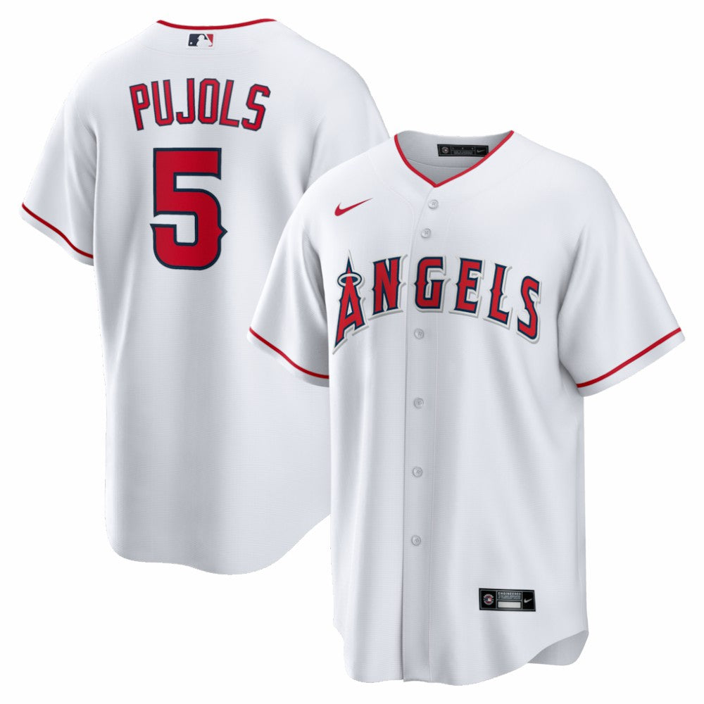 Albert Pujols Los Angeles Angels Nike Home Retired Player Replica Jersey - White - Nike Online