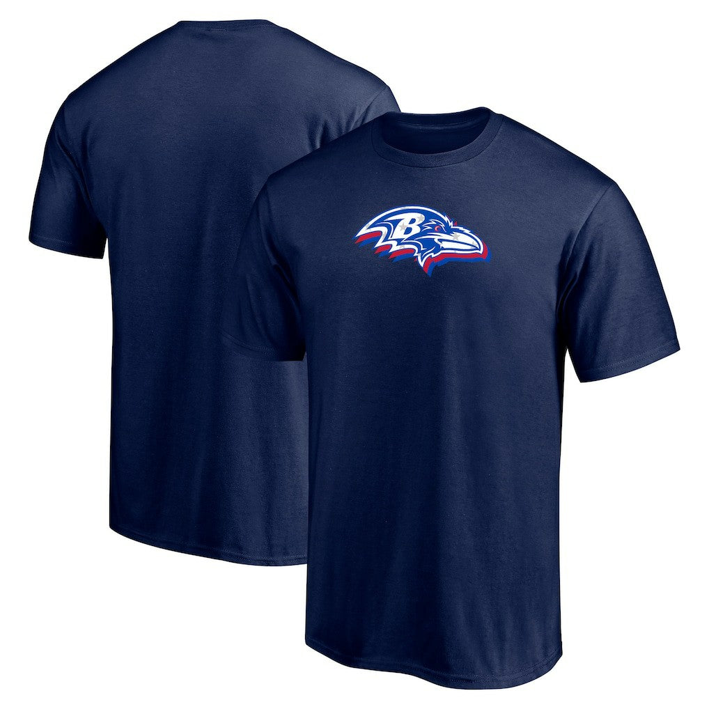 Baltimore Ravens Red White and Team T-Shirt Navy