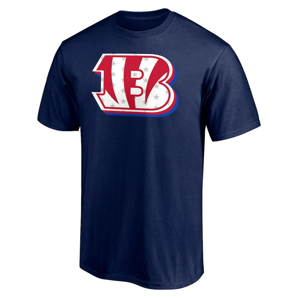 Cincinnati Bengals Red White and Team T-Shirt Navy