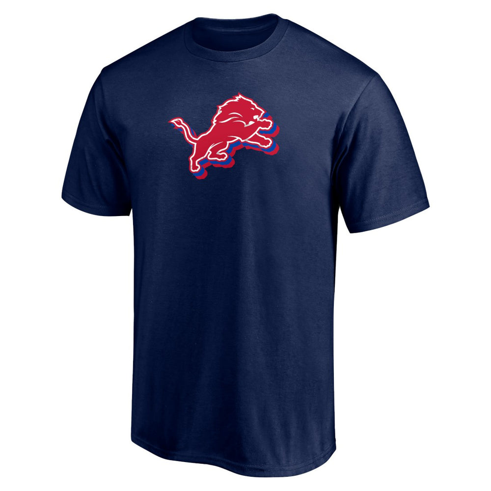 Detroit Lions Red White and Team T-Shirt Navy