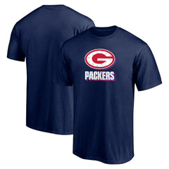 Green Bay Packers Red White and Team T-Shirt Navy