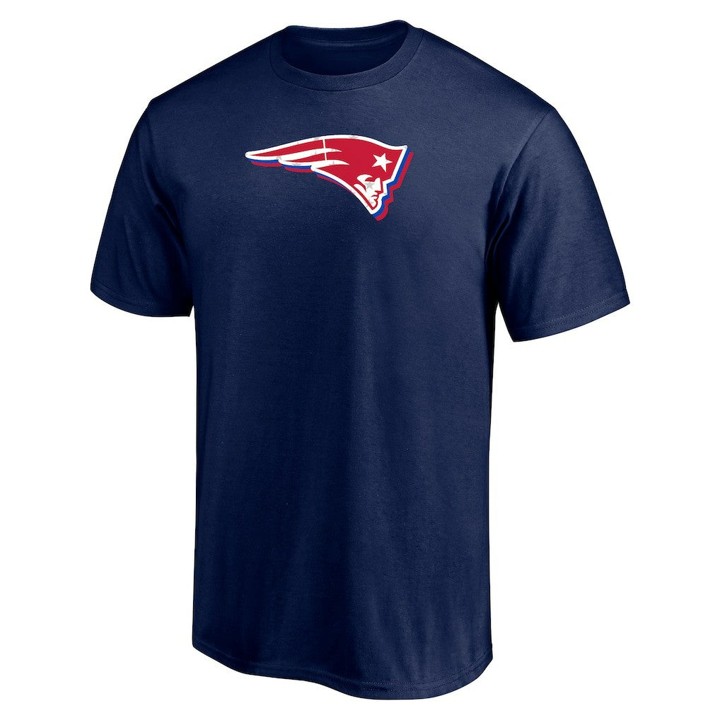 New England Patriots Red White and Team T-Shirt Navy