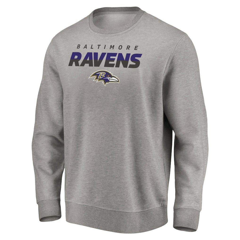 Baltimore Ravens Elevate Play Pullover Sweatshirt Gray