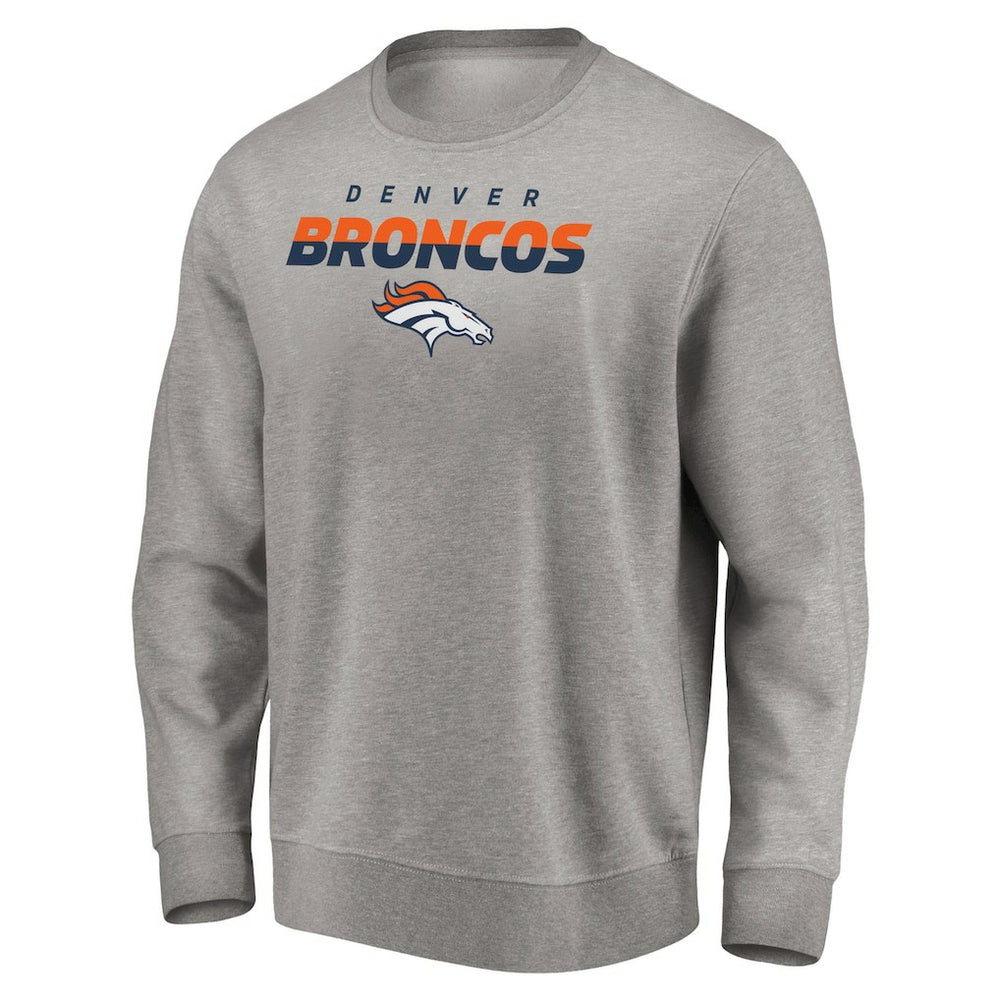 Denver Broncos Elevate Play Pullover Sweatshirt Gray
