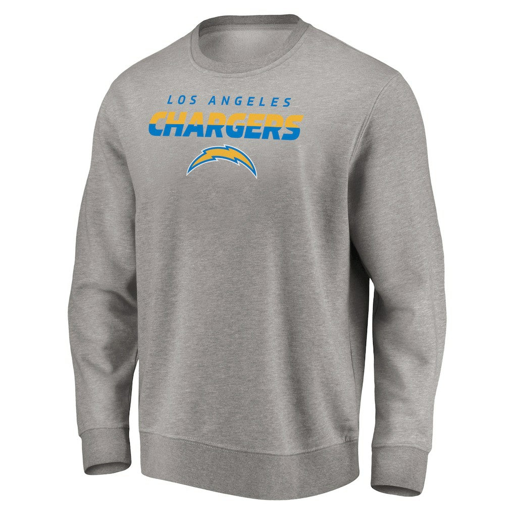 Los Angeles Chargers Elevate Play Pullover Sweatshirt Gray