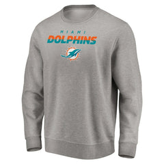 Miami Dolphins Elevate Play Pullover Sweatshirt Gray