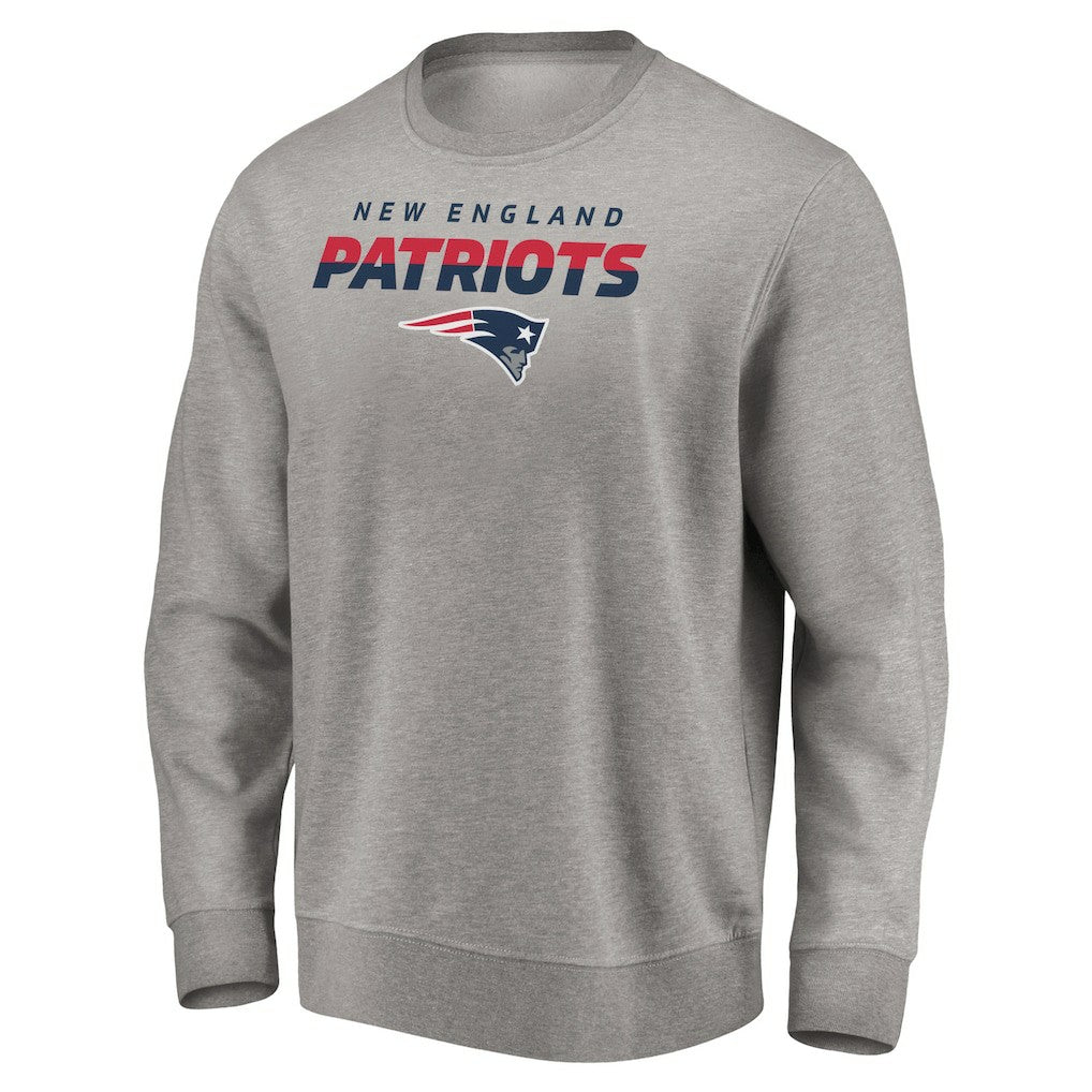 New England Patriots Elevate Play Pullover Sweatshirt Gray