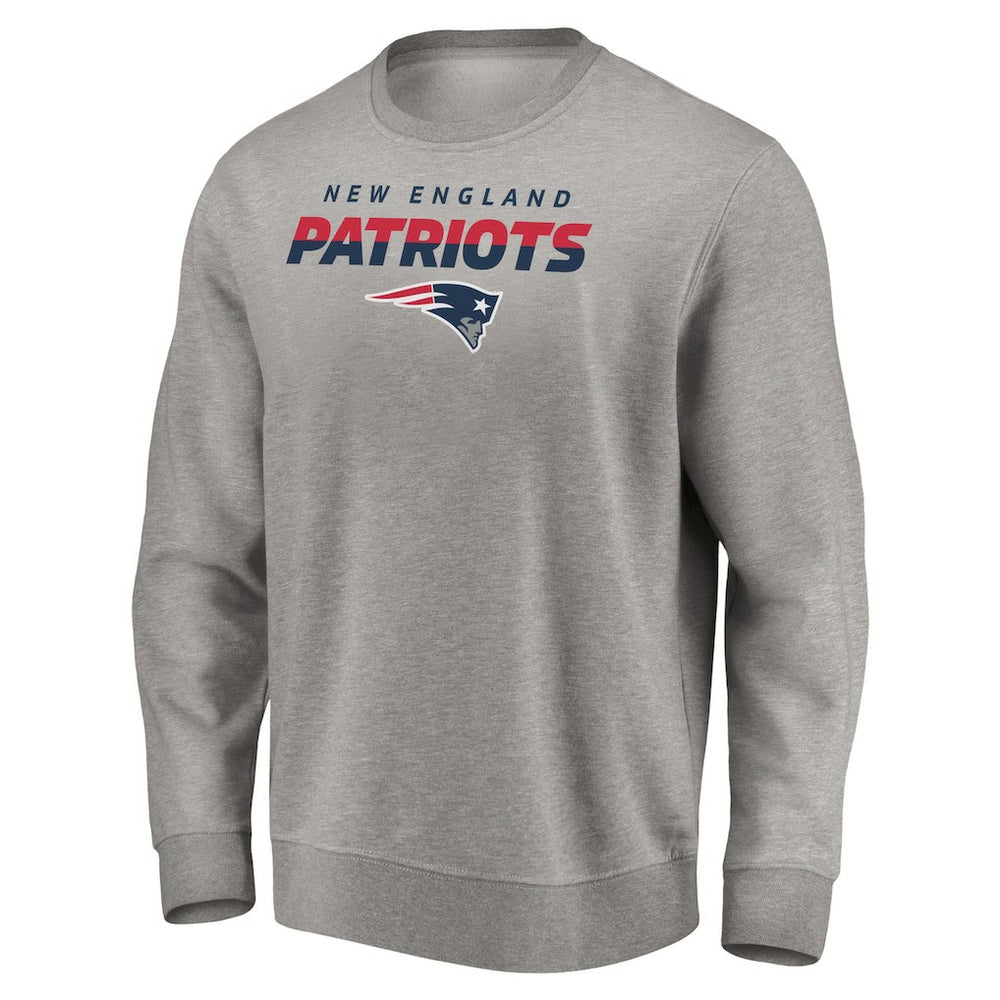 New England Patriots Elevate Play Pullover Sweatshirt Gray