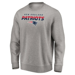 New England Patriots Elevate Play Pullover Sweatshirt Gray