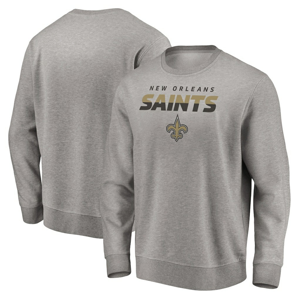 New Orleans Saints Elevate Play Pullover Sweatshirt Gray