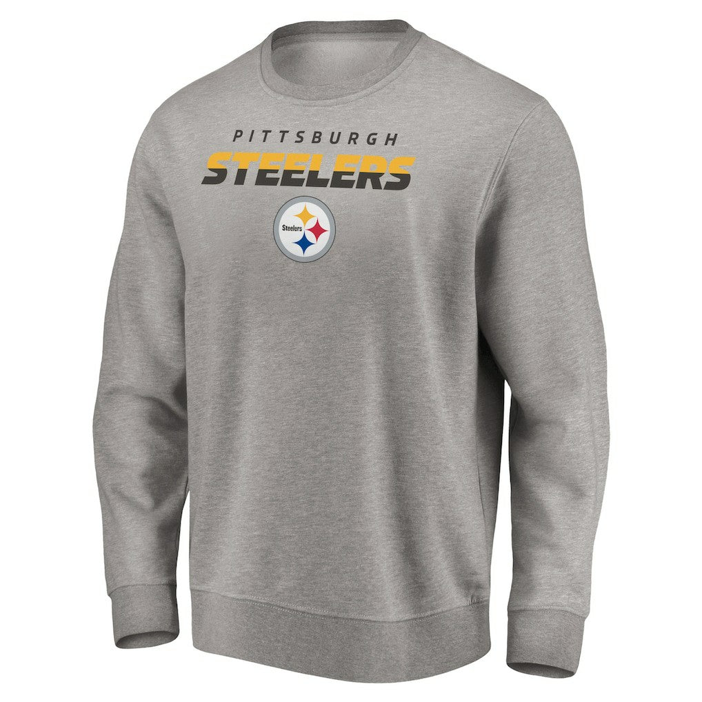 Pittsburgh Steelers Elevate Play Pullover Sweatshirt Gray