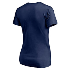 New England Patriots Women's Long Stride V-Neck T-Shirt Navy