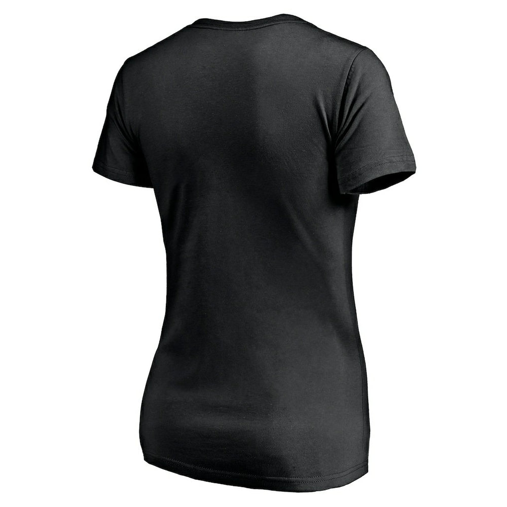 New Orleans Saints Women's Long Stride V-Neck T-Shirt Black