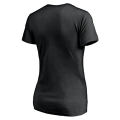 New Orleans Saints Women's Long Stride V-Neck T-Shirt Black