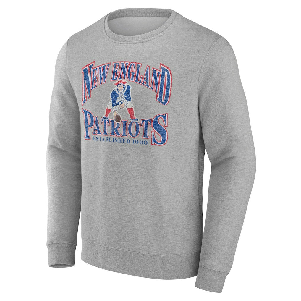 New England Patriots Playability Pullover Sweatshirt Gray