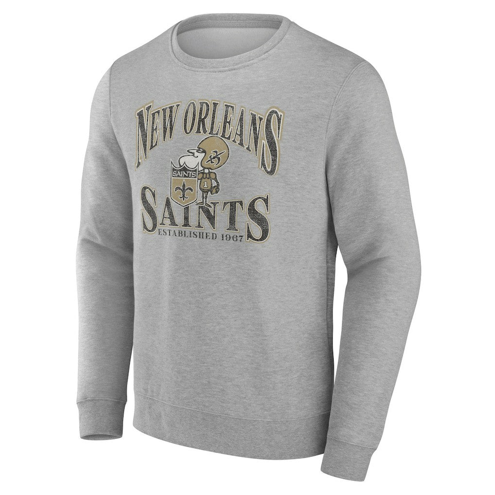New Orleans Saints Playability Pullover Sweatshirt Gray
