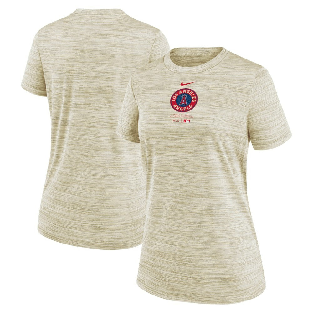 Los Angeles Angels Nike Women's City Connect Practice Velocity T-Shirt - Cream - Nike Discount