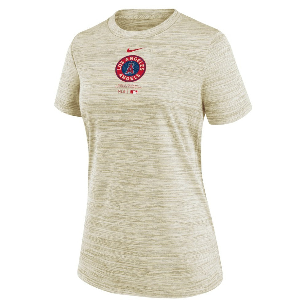 Los Angeles Angels Nike Women's City Connect Practice Velocity T-Shirt - Cream - Nike Discount