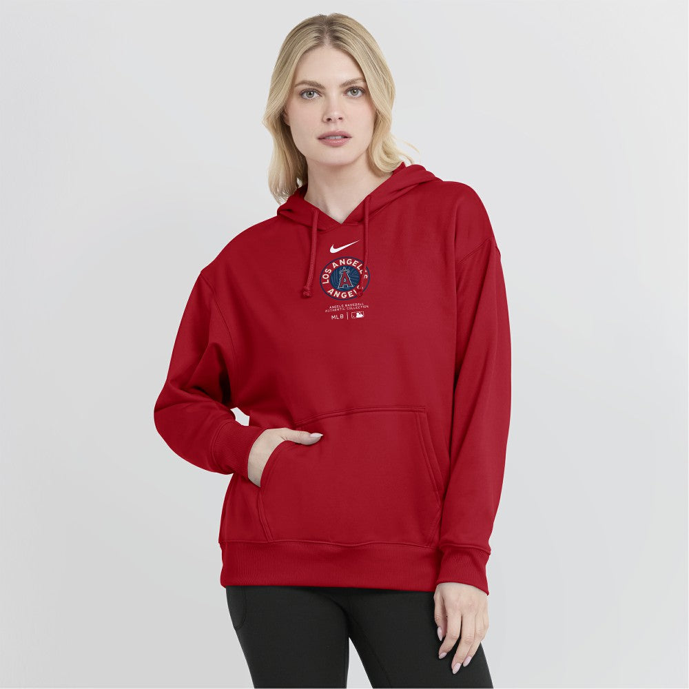 Los Angeles Angels Nike Women's City Connect Practice Performance Pullover Hoodie - Red - Nike Sale