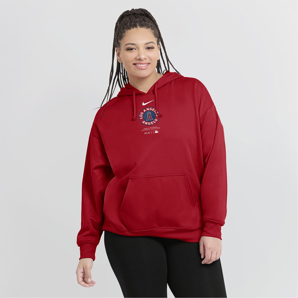 Los Angeles Angels Nike Women's City Connect Practice Performance Pullover Hoodie - Red - Nike Sale