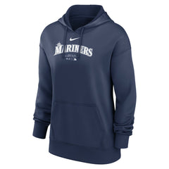Seattle Mariners Nike Women's Authentic Collection Performance Pullover Hoodie - Navy - Nike Discount