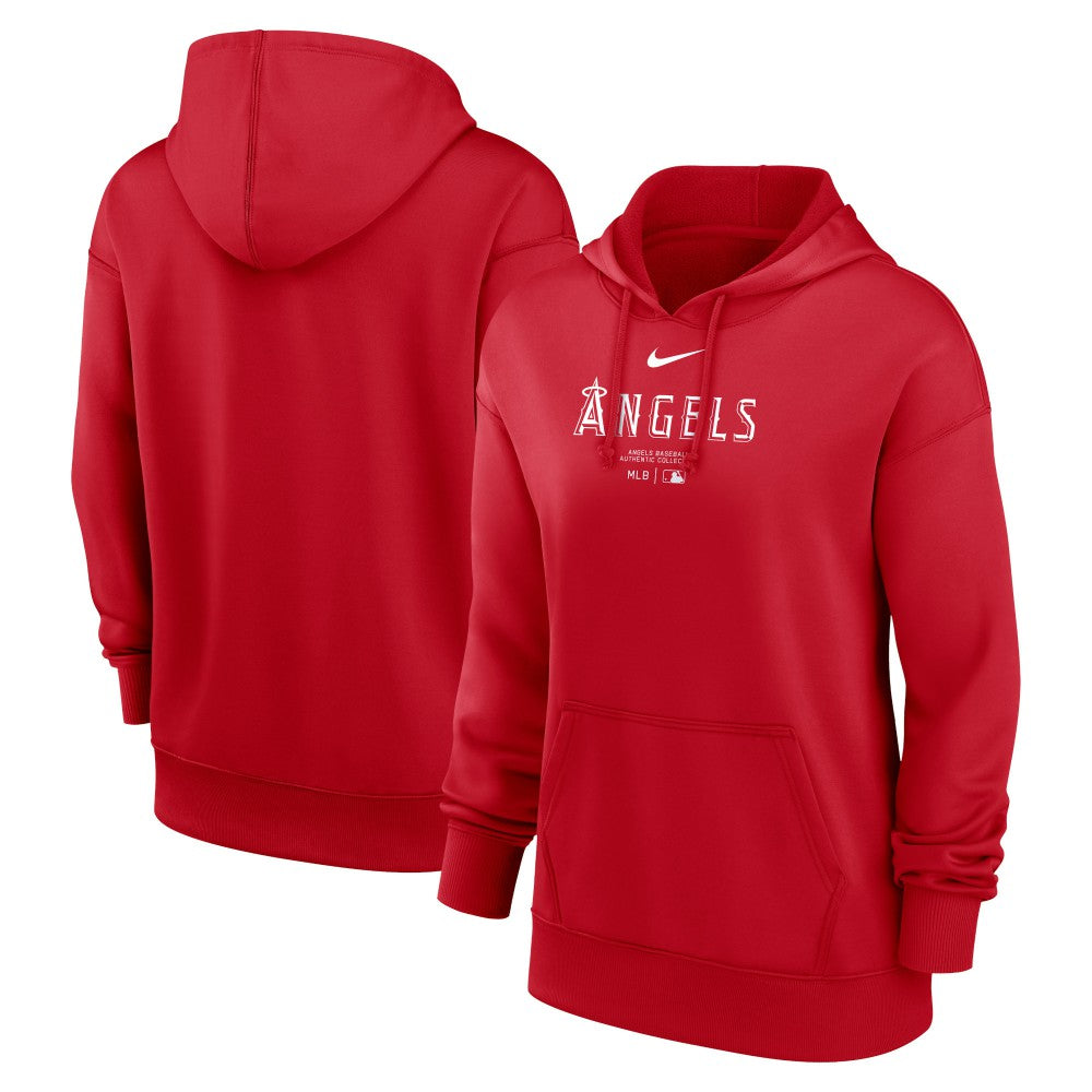 Los Angeles Angels Nike Women's Authentic Collection Performance Pullover Hoodie - Red - Nike Discount