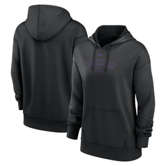 Colorado Rockies Nike Women's Authentic Collection Performance Pullover Hoodie - Black - Nike Sale