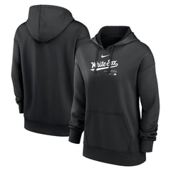 Chicago White Sox Nike Women's Authentic Collection Performance Pullover Hoodie - Black - Nike Lifestyle