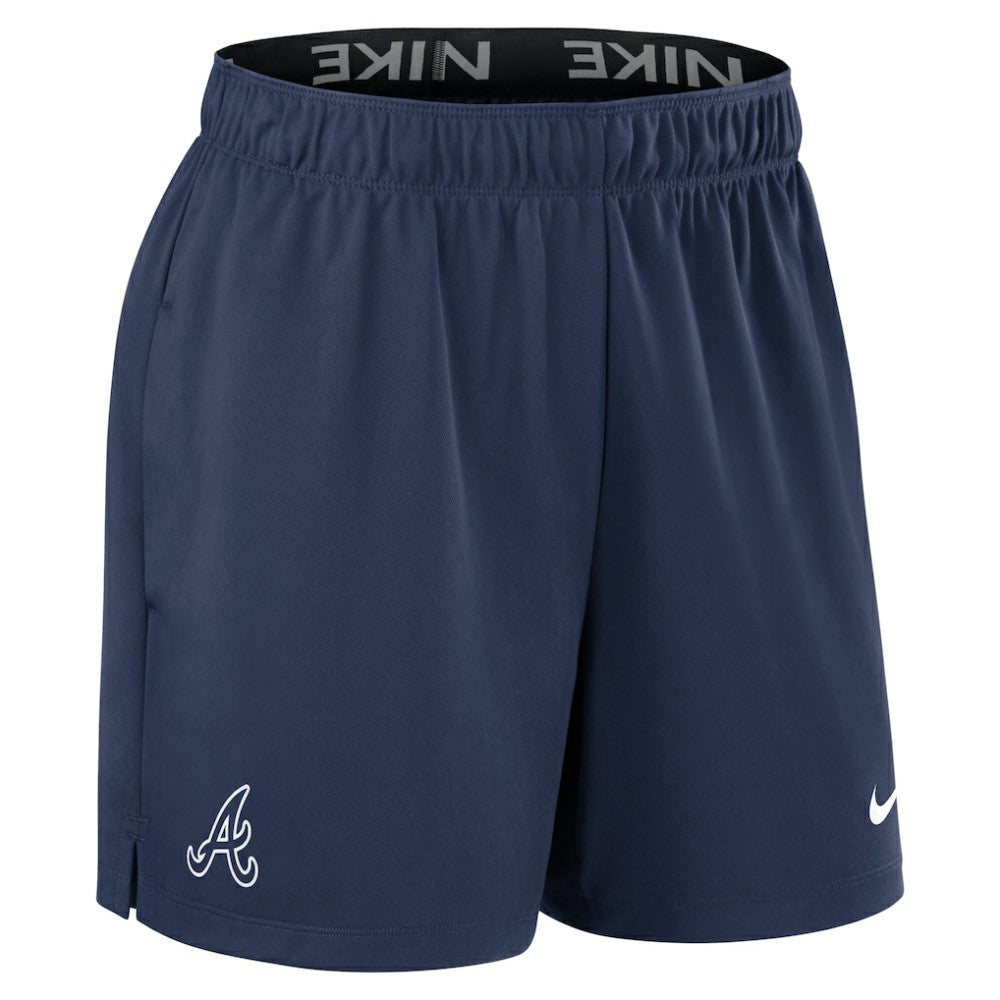 Atlanta Braves Nike Women's Authentic Collection Knit Shorts - Navy - Nike Discount