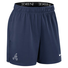 Atlanta Braves Nike Women's Authentic Collection Knit Shorts - Navy - Nike Discount