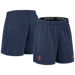 Houston Astros Nike Women's Authentic Collection Knit Shorts - Navy - Nike Lifestyle