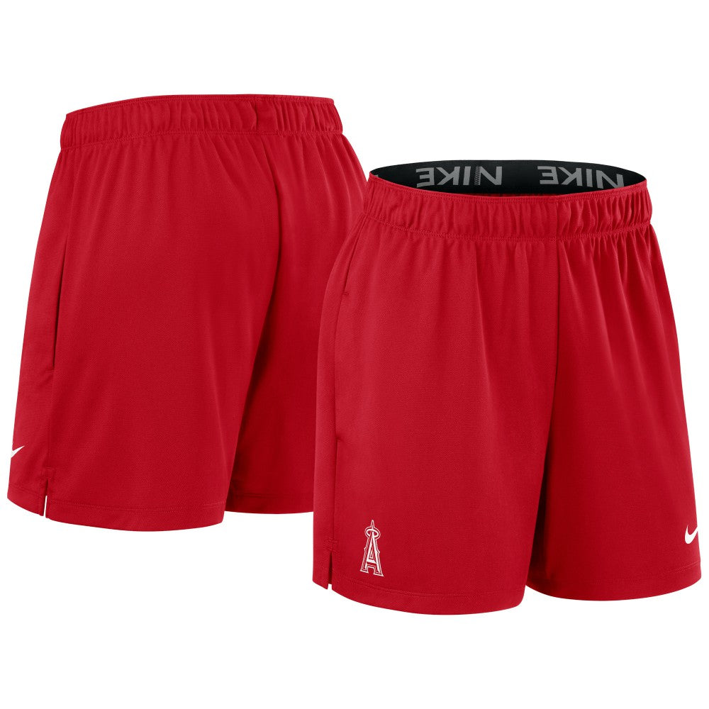 Los Angeles Angels Nike Women's Authentic Collection Knit Shorts - Red - Nike on Sale
