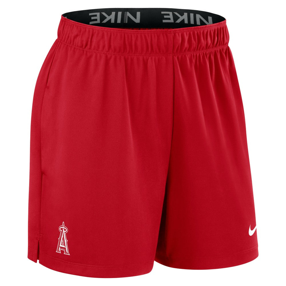 Los Angeles Angels Nike Women's Authentic Collection Knit Shorts - Red - Nike on Sale