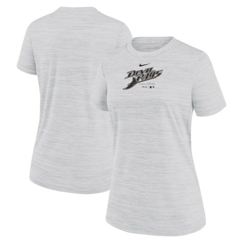 Tampa Bay Rays Nike Women's Authentic Collection Velocity Performance T-Shirt - White - Nike Sale