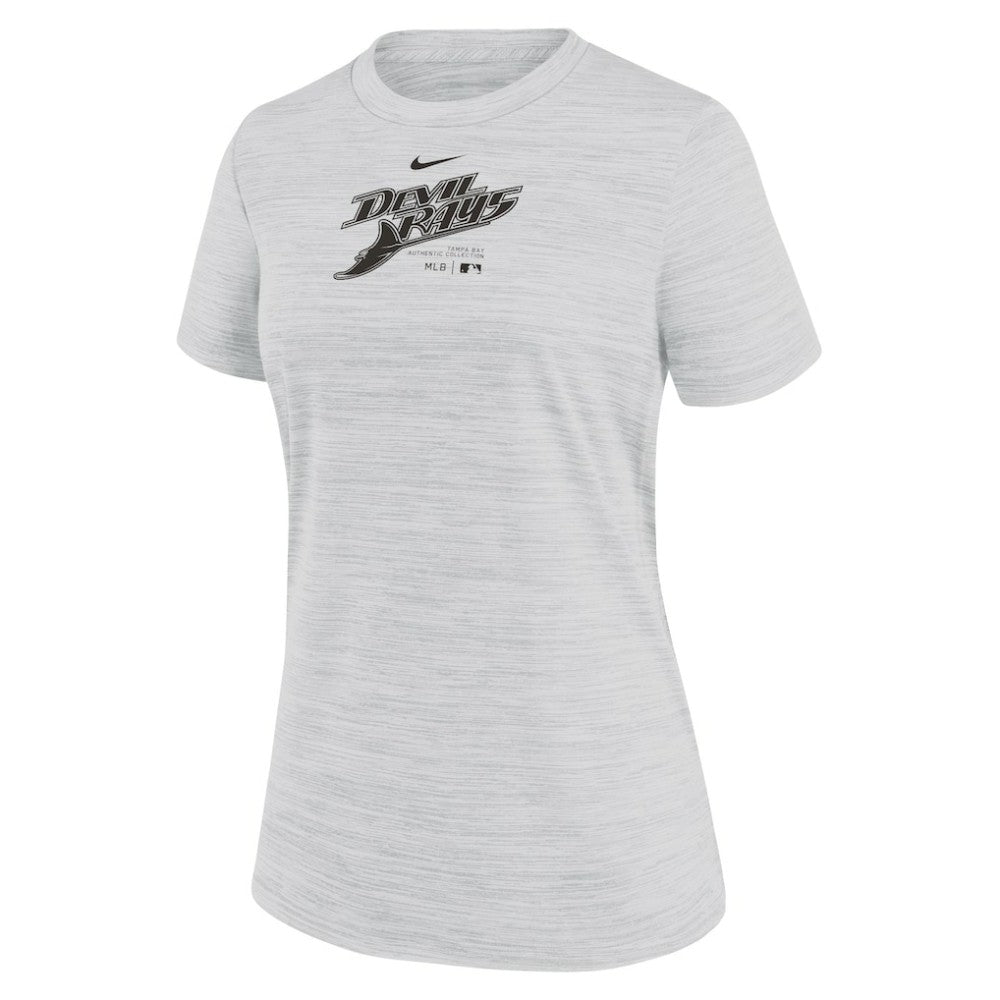 Tampa Bay Rays Nike Women's Authentic Collection Velocity Performance T-Shirt - White - Nike Sale