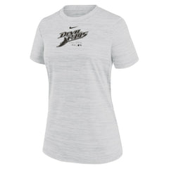 Tampa Bay Rays Nike Women's Authentic Collection Velocity Performance T-Shirt - White - Nike Sale
