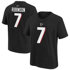Nike Bijan Robinson Atlanta Falcons Youth Player Name & Number T-Shirt Black