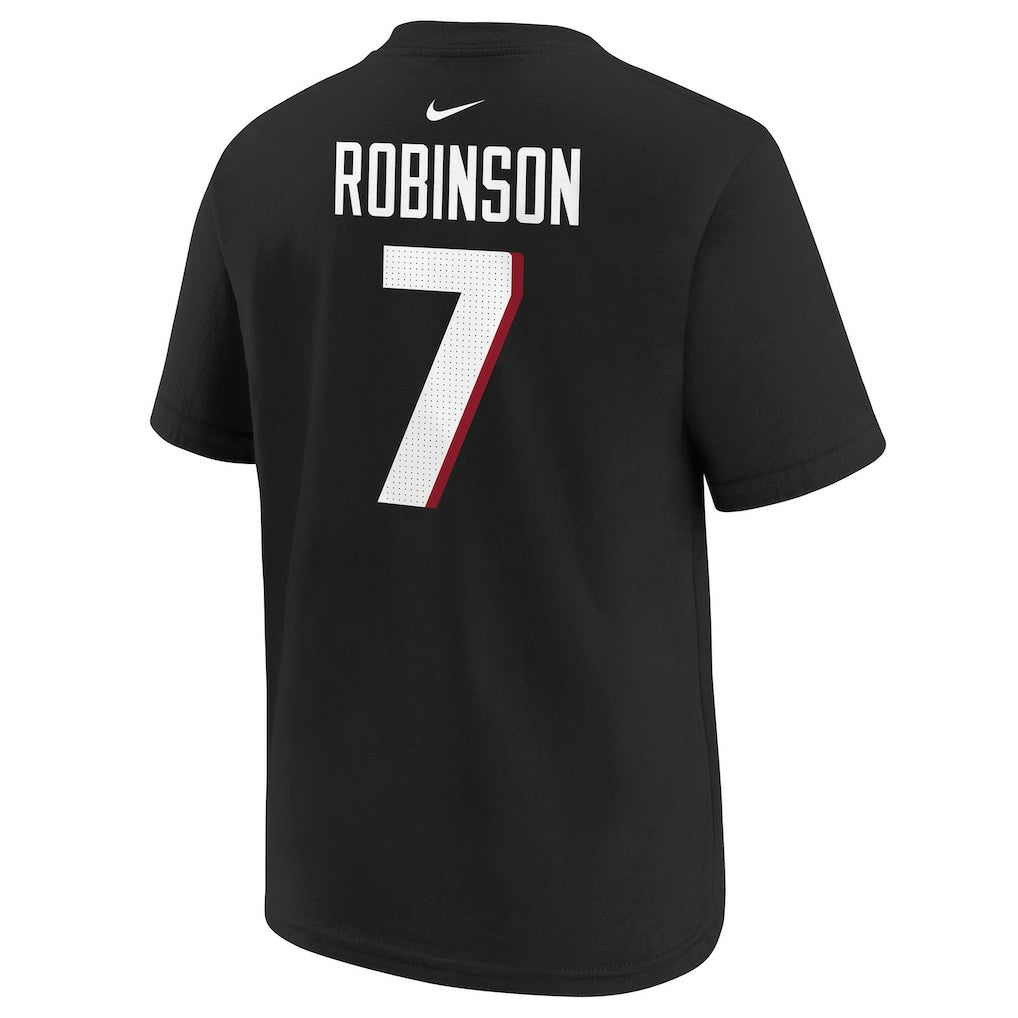 Nike Bijan Robinson Atlanta Falcons Youth Player Name & Number T-Shirt Black