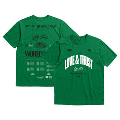 Boston Celtics Bleacher Report x  Unisex World Tour T-Shirt Kelly Green | Mitchell & Ness outlet