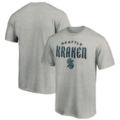 Seattle Kraken Team Lockup T-Shirt - Heather Gray - NHL 200131574