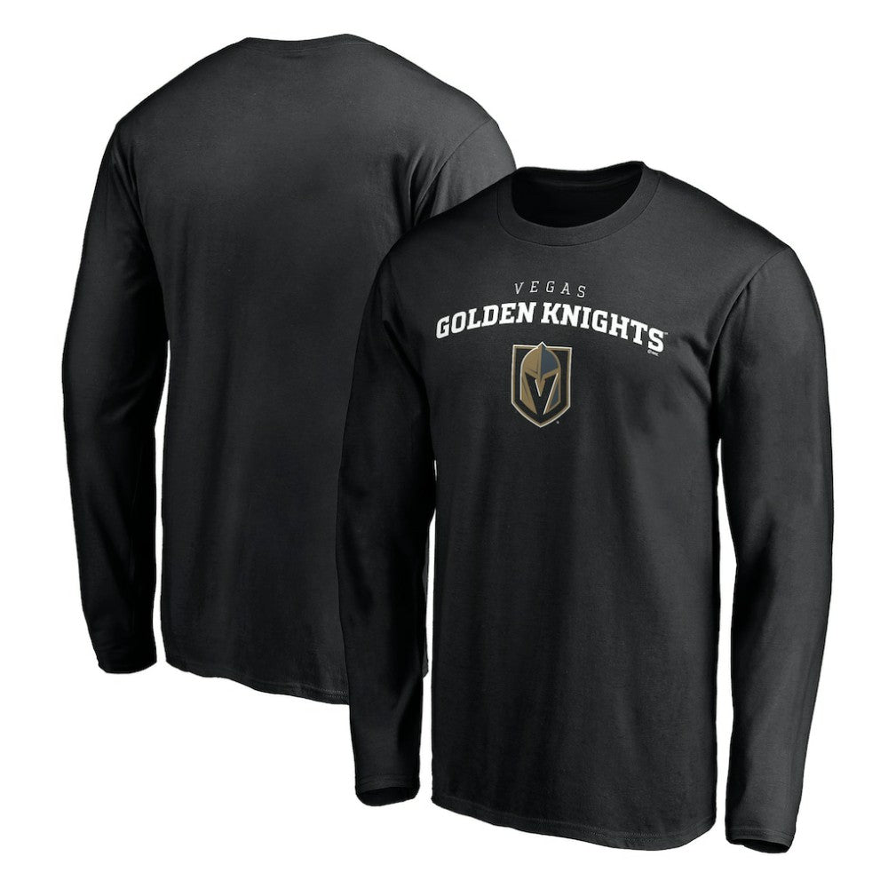 Vegas Golden Knights Team Lockup Long Sleeve T-Shirt - Black - NHL 200131575