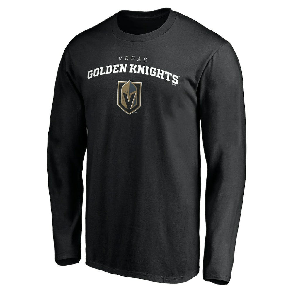 Vegas Golden Knights Team Lockup Long Sleeve T-Shirt - Black - NHL 200131575