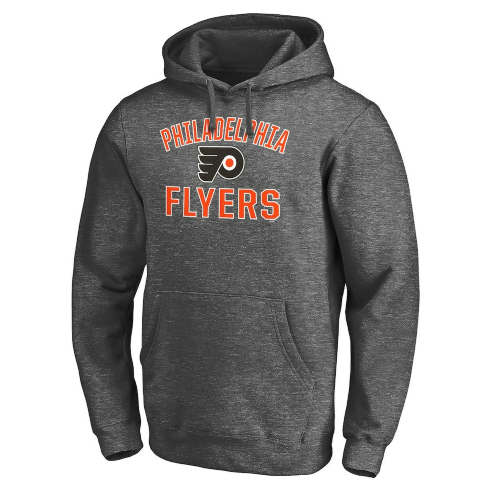 Philadelphia Flyers Victory Arch Pullover Hoodie - Charcoal - NHL 200131605