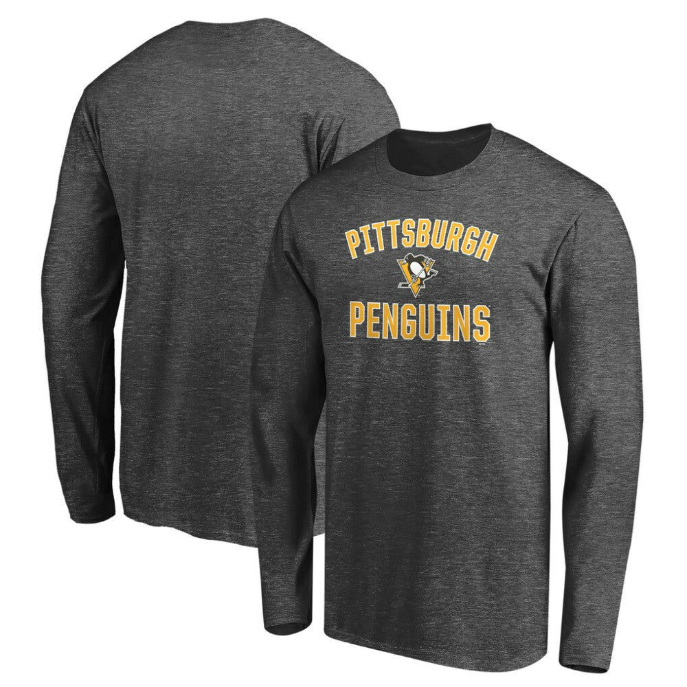 Pittsburgh Penguins Victory Arch Long Sleeve T-Shirt - Charcoal - NHL 200131607