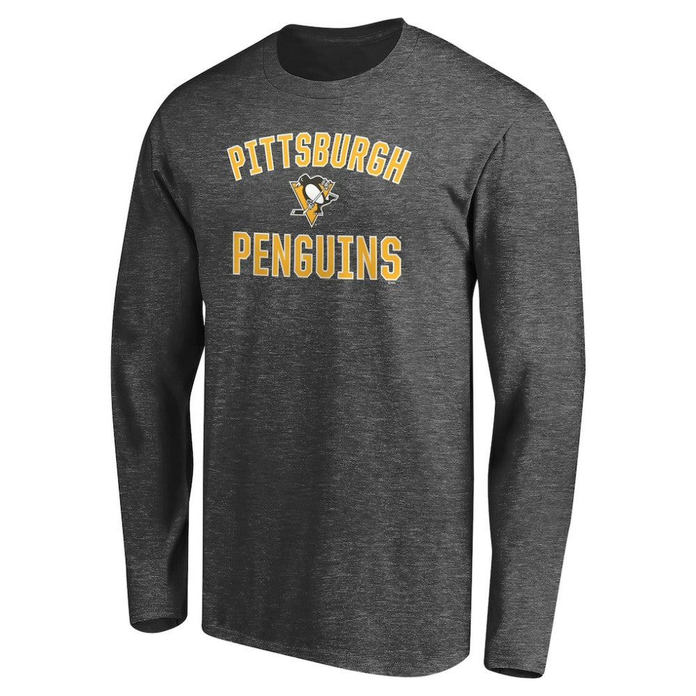 Pittsburgh Penguins Victory Arch Long Sleeve T-Shirt - Charcoal - NHL 200131607