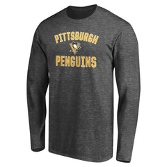 Pittsburgh Penguins Victory Arch Long Sleeve T-Shirt - Charcoal - NHL 200131607
