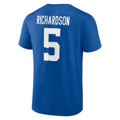 Fanatics Anthony Richardson Indianapolis Colts Icon Name & Number T-Shirt Royal